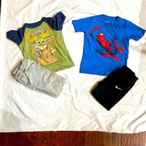Size 6 - Boys - (1) Nike Jogging Pants, (1) Gray Jeans & & 2 T-shirts